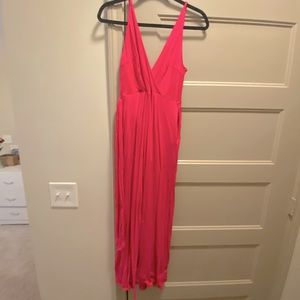 Hot pink jumpsuit